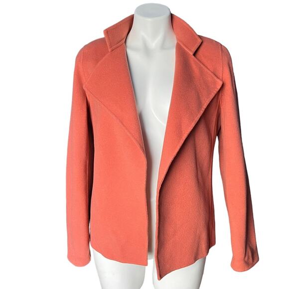 Linda Allard  X Ellen Tracy dusty rose open front wool jacket size 6 - Picture 1 of 9